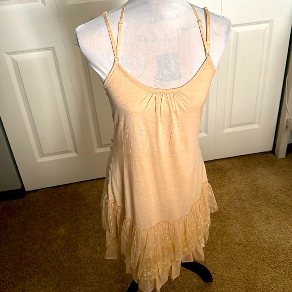 A’reve Ruffle lace slip dress